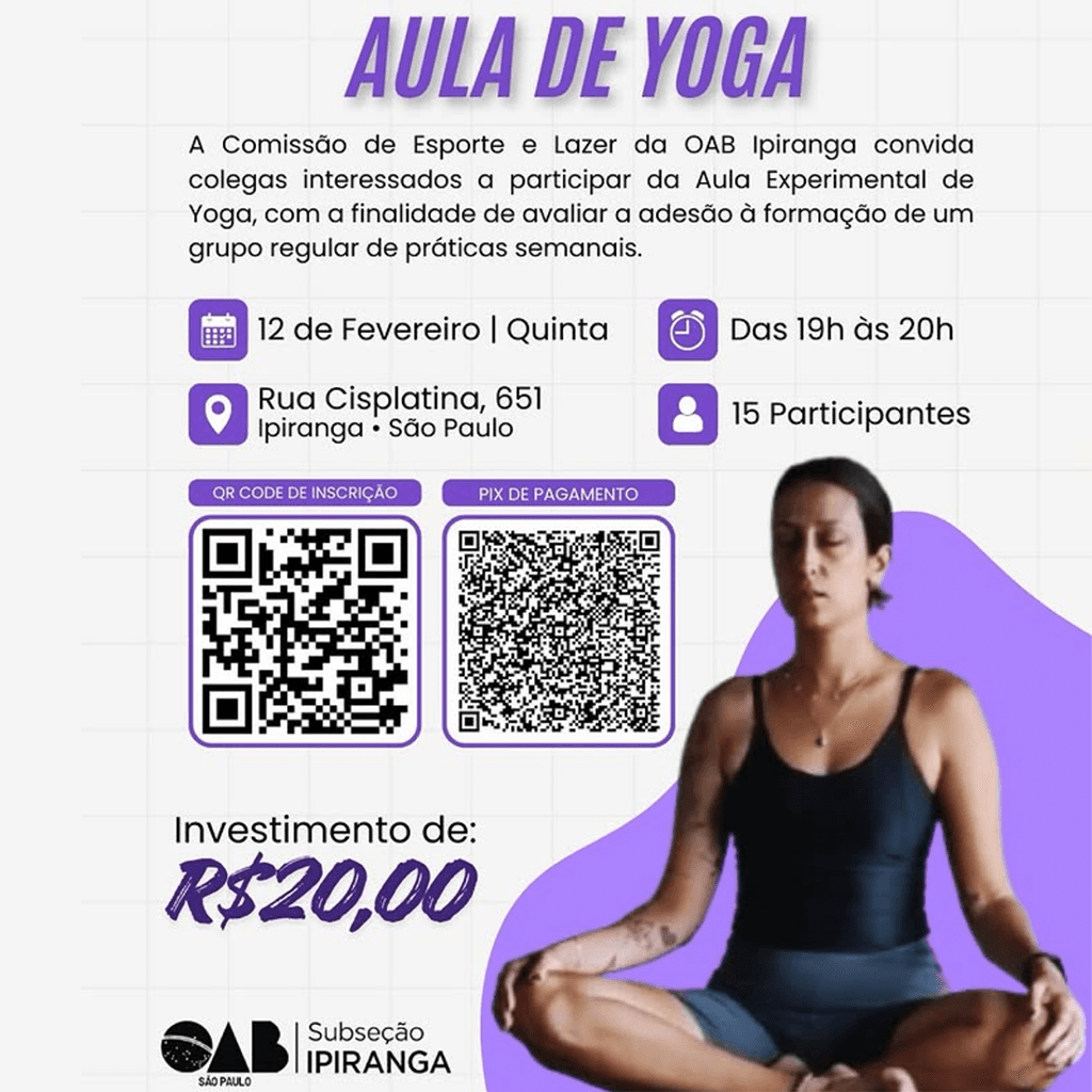 Aula experimental: YOGA
