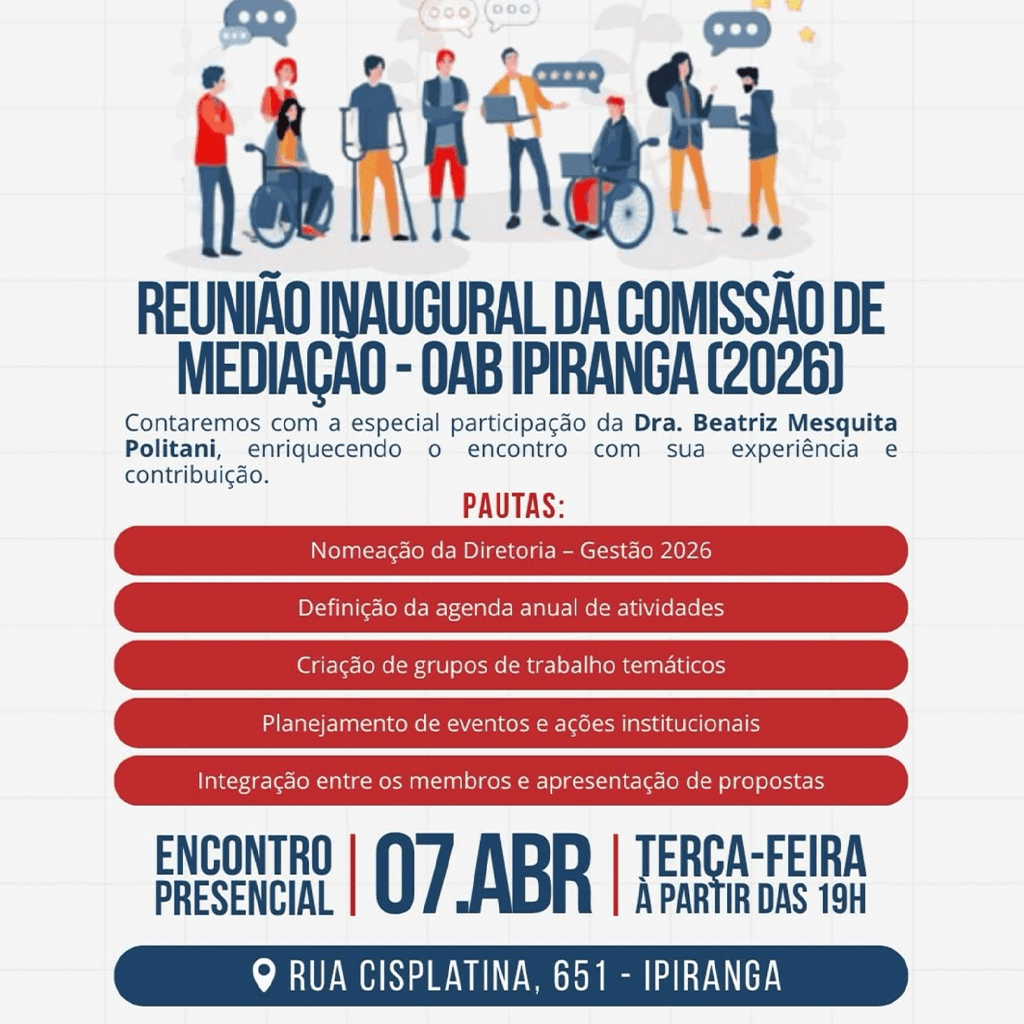 Reunião Inaugural da Comissão de Mediação
