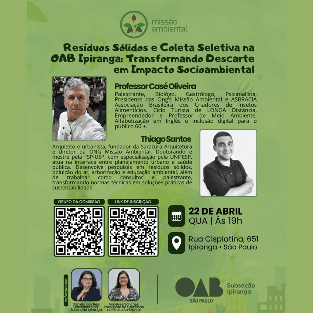 Resíduos Sólidos e Coleta Seletiva na OAB Ipiranga: Transformando Descarte em Impacto Socioambiental