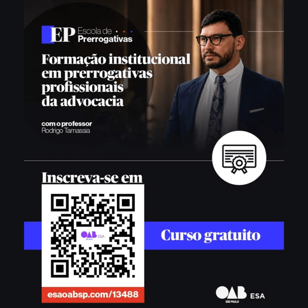 Formação institucional em prerrogativas profissionais da advocacia