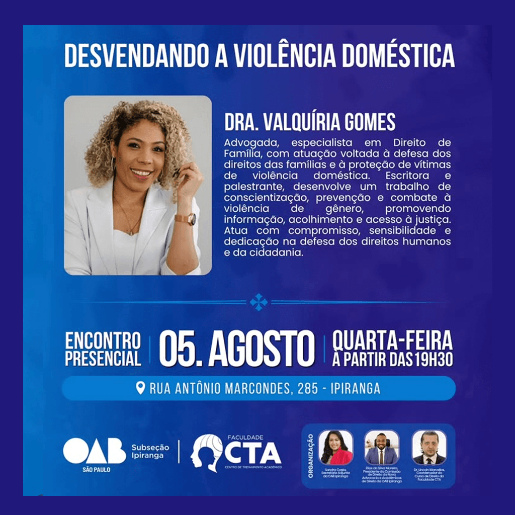 🗓️ Semana Acadêmica: DESVENDANDO A VIOLÊNCIA DOMÉSTICA