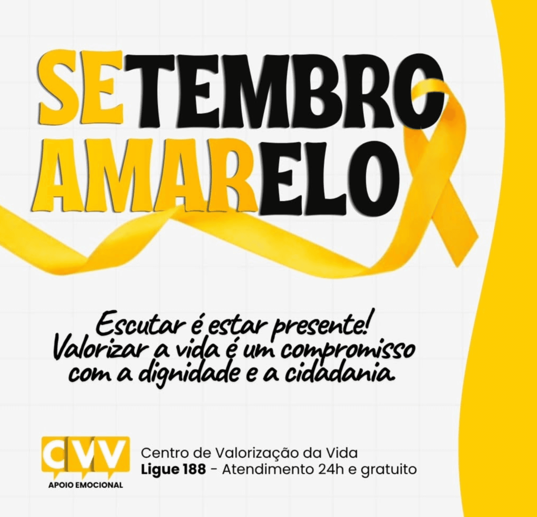 💛 Setembro Amarelo | Escutar é estar presente