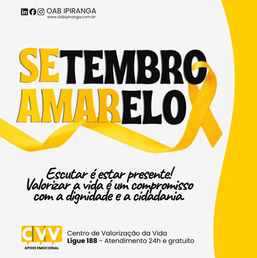 💛 Setembro Amarelo | Escutar é estar presente