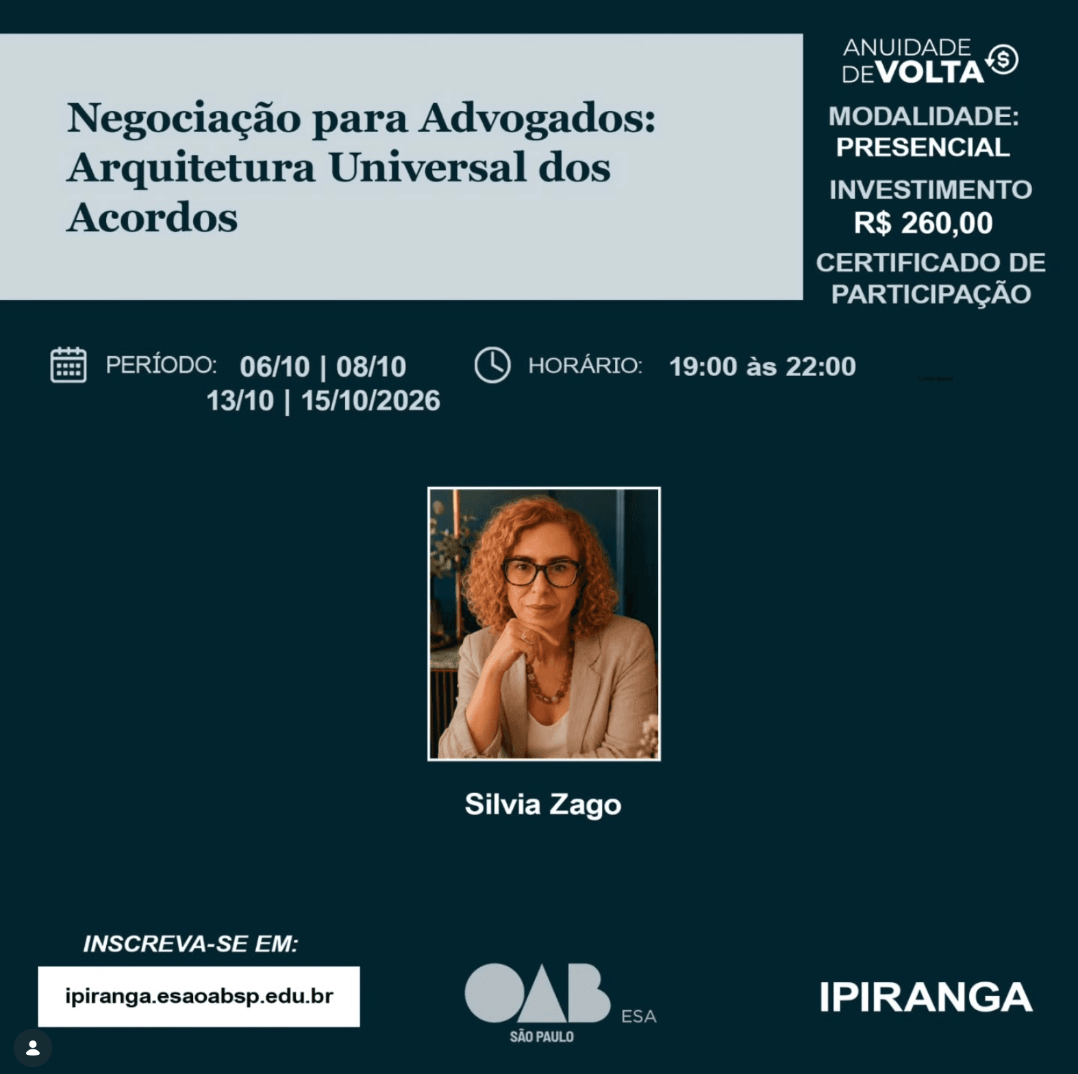 📙 ESA IPIRANGA: Negociação para Advogados: Arquitetura Universal dos Acordos