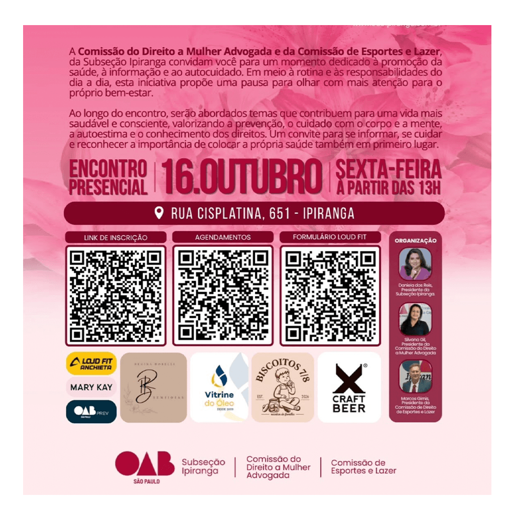 🌸💗 Outubro Rosa I Pausa para você
